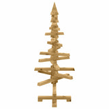 Albero di Natale in legno Marrone 90 cm Legno di pino massello