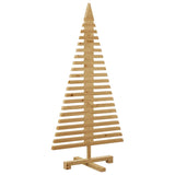 Albero di Natale in legno Marrone 120 cm Legno di pino massello