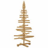 Albero di Natale in legno Marrone 120 cm Legno di pino massello