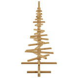 Albero di Natale in legno Marrone 120 cm Legno di pino massello