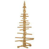 Albero di Natale in legno Marrone 150 cm Legno di pino massello