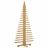 Albero di Natale in legno Marrone 150 cm Legno di pino massello