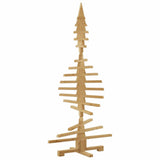 Albero di Natale in legno Marrone 150 cm Legno di pino massello