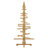 Albero di Natale in legno Marrone 150 cm Legno di pino massello