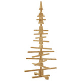 Albero di Natale in legno Marrone 150 cm Legno di pino massello