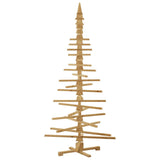 Albero di Natale in legno Marrone 210 cm Legno di pino massello