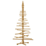 Albero di Natale in legno Marrone 210 cm Legno di pino massello