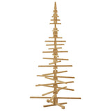 Albero di Natale in legno Marrone 210 cm Legno di pino massello