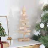 Alberi di Natale Naturale 60 cm Legno di pino massello