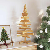 Alberi di Natale Marrone 90 cm Legno di pino massello