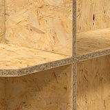 Base per Terrario con lo scaffale Marrone 100 x 40 x 50 cm OSB