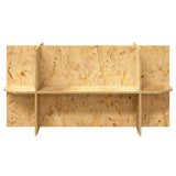 Base per Terrario con lo scaffale Marrone 100 x 40 x 50 cm OSB