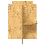 Base per Terrario con lo scaffale Marrone 100 x 40 x 50 cm OSB