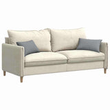 Cuscini da Divano 2 pcs Grigio chiaro 50 x 30 cm Tessuto
