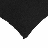 Cuscini da Divano 2 pcs Nero 50 x 30 cm Tessuto
