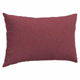 Cuscini da Divano 2 pcs Rosso Vino 50 x 30 cm Tessuto