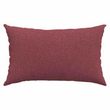 Cuscini da Divano 2 pcs Rosso Vino 50 x 30 cm Tessuto