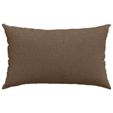 Cuscini da Divano 2 pcs Marrone 50 x 30 cm Tessuto