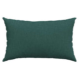 Cuscini da Divano 2 pcs Verde Scuro 50 x 30 cm Tessuto