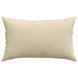 Cuscini da Divano 2 pcs Crema 50 x 30 cm Tessuto