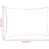 Cuscini da Divano 2 pcs Rosso 50 x 30 cm Tessuto