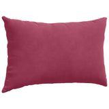 Cuscini da Divano 2 pcs Rosso vino 50 x 30 cm Tessuto in Cords