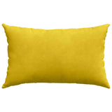 Cuscini da Divano 2 pcs Giallo 50 x 30 cm Tessuto in Cords