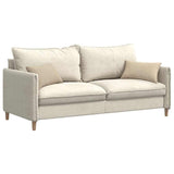 Cuscini da Divano 2 pcs Crema 50 x 30 cm Tessuto