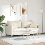 Cuscini da Divano 2 pcs Beige 50 x 30 cm Tessuto