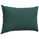 Cuscini da Divano 2 pcs Verde Scuro 60 x 40 cm Tessuto