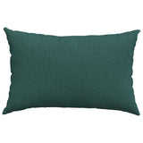Cuscini da Divano 2 pcs Verde Scuro 60 x 40 cm Tessuto