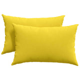 Cuscini da Divano 2 pcs Giallo Chiaro 60 x 40 cm Tessuto