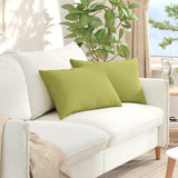 Cuscini da Divano 2 pcs Verde chiaro 60 x 40 cm Tessuto