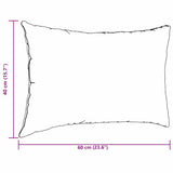 Cuscini da Divano 2 pcs Rosso 60 x 40 cm Tessuto