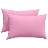 Cuscini da Divano 2 pcs Rosa 60 x 40 cm Tessuto