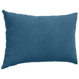 Cuscini da Divano 2 pcs Blu 60 x 40 cm Tessuto in Cords