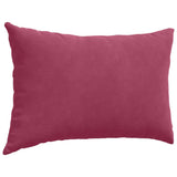 Cuscini da Divano 2 pcs Rosso Vino 60 x 40 cm Tessuto in Cords