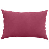 Cuscini da Divano 2 pcs Rosso Vino 60 x 40 cm Tessuto in Cords