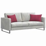 Cuscini da Divano 2 pcs Rosso Vino 60 x 40 cm Tessuto in Cords