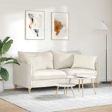 Cuscini da Divano 2 pcs Crema 60 x 40 cm Tessuto in Cords