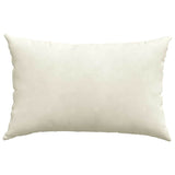 Cuscini da Divano 2 pcs Crema 60 x 40 cm Tessuto in Cords