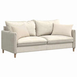 Cuscini da Divano 2 pcs Beige 60 x 40 cm Tessuto