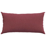 Cuscini da Divano 2 pcs Rosso Vino 80 x 40 cm Tessuto
