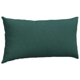Cuscini da Divano 2 pcs Verde Scuro 80 x 40 cm Tessuto