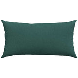 Cuscini da Divano 2 pcs Verde Scuro 80 x 40 cm Tessuto
