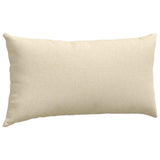 Cuscini da Divano 2 pcs Crema 80 x 40 cm Tessuto