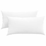 Cuscini da Divano 2 pcs Bianco 80 x 40 cm Tessuto