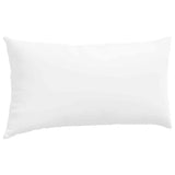 Cuscini da Divano 2 pcs Bianco 80 x 40 cm Tessuto