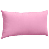 Cuscini da Divano 2 pcs Rosa 80 x 40 cm Tessuto