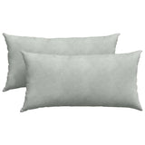 Cuscini da Divano 2 pcs Grigio chiaro 80 x 40 cm
